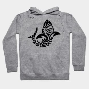 Tribal Great Shark Hoodie